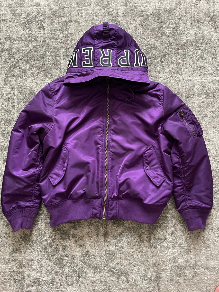 Supreme purple deals jacket