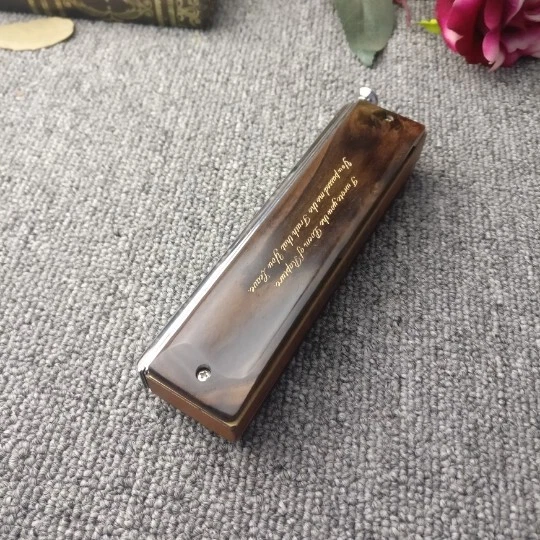 New Handmade Sandalwood Cover Plate for HOHNER 270 chromatic DIY Harmonica - Image 4 of 4