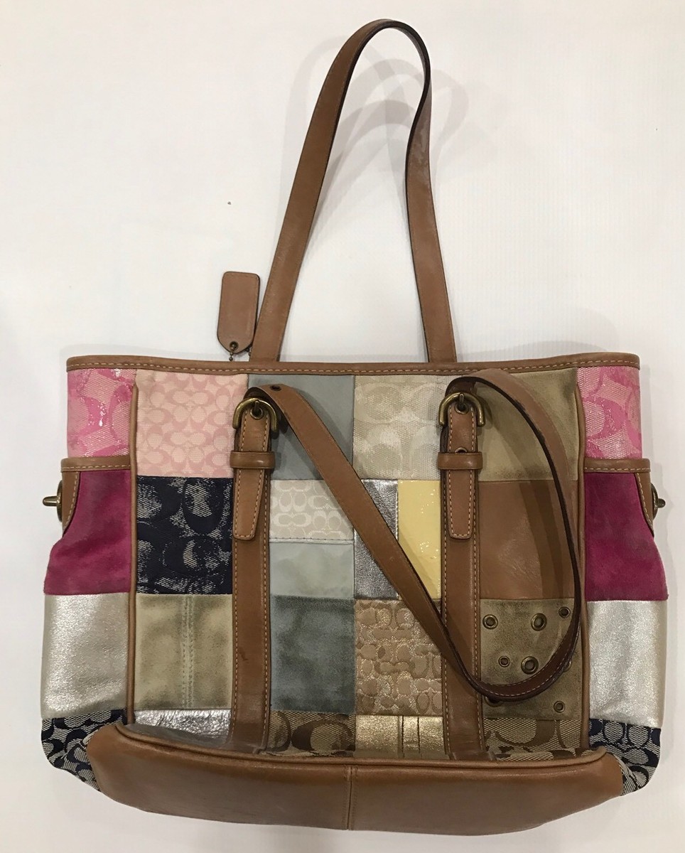 希少✨COACH Patchwork Signature Tote Bag 1112193440_tp.jpg