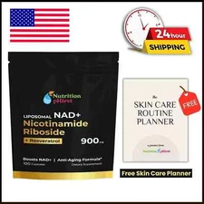 NAD+ Supplement for Anti Aging, Energy, Focus Booster-Nicotinamide Riboside USA.