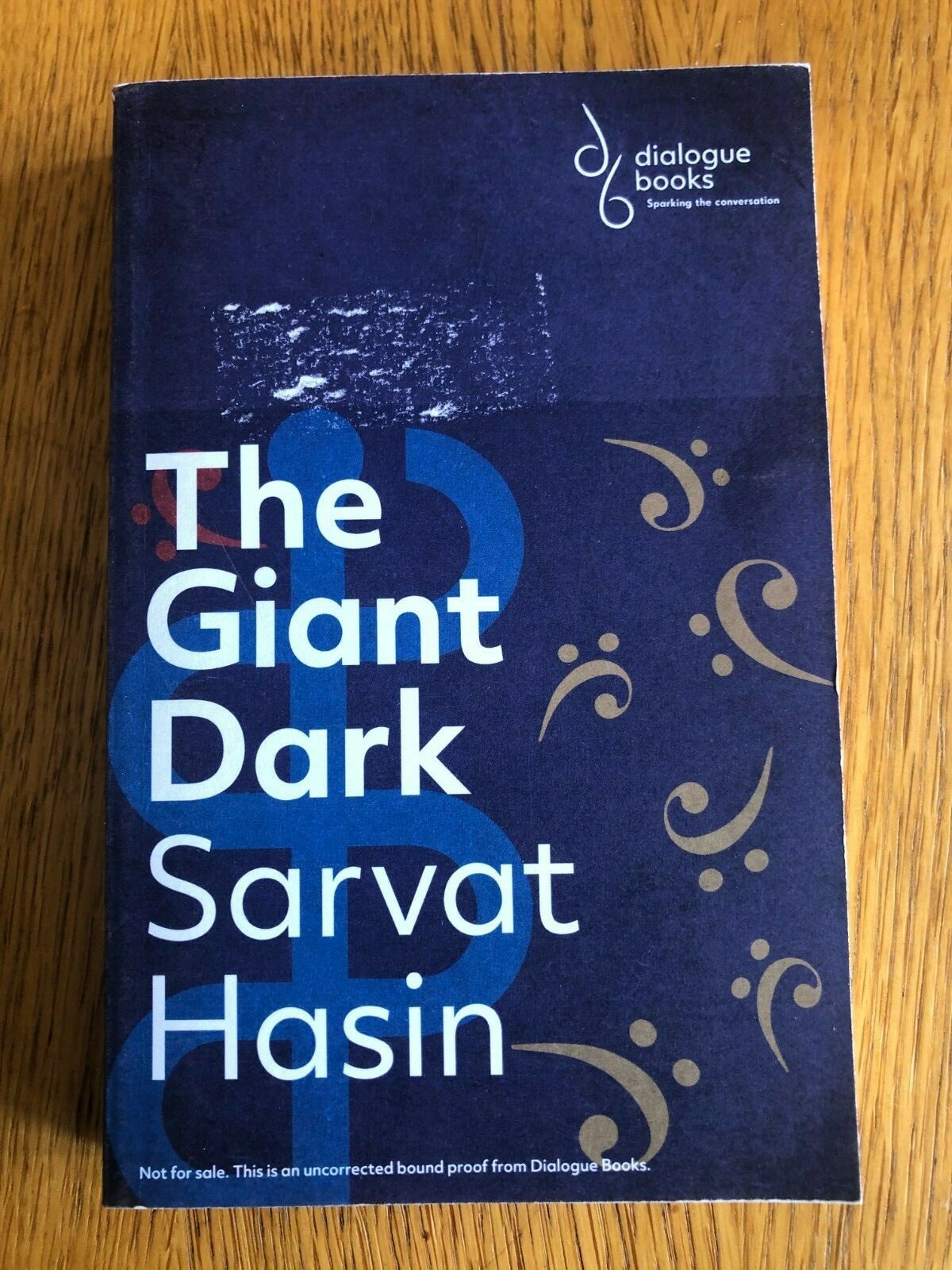 THE GIANT DARK by SARVANT HASIN - DIALOGUE BOOKS - P/B - *PROOF*
