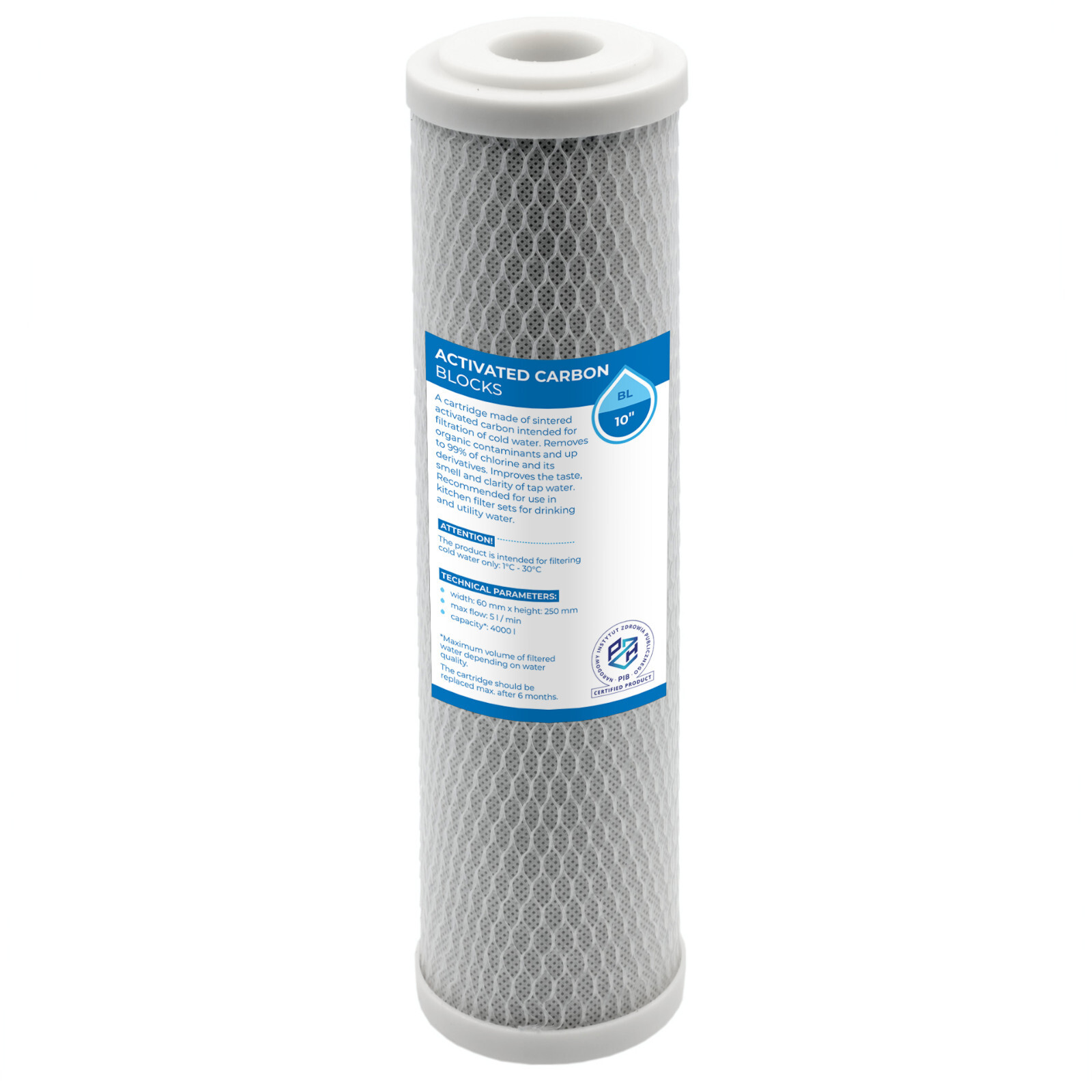 CHM 3er-Set Wasserfilter-Kartuschen – Aktivkohleblock, Granulat & Wickelfilter, Für 10\" Gehäuse