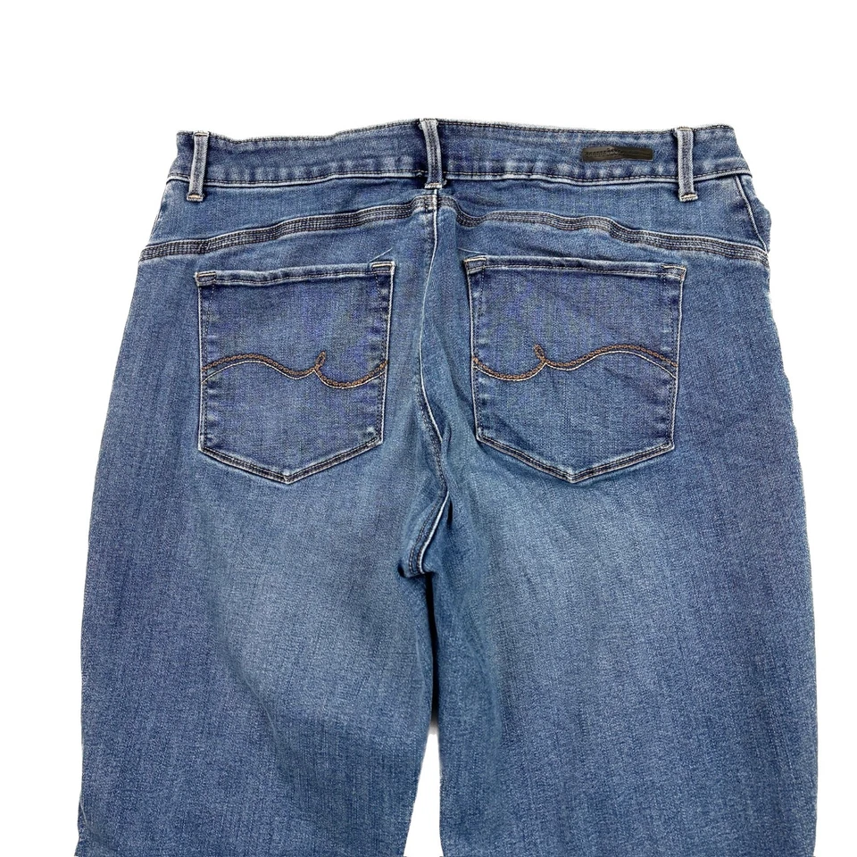 Pantalones de mezclilla Lee Easy Fit Bootcut para mujer talla 14 azul lavado oscuro Foto 3 de 3