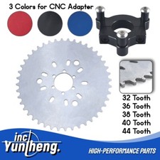 415 Chain 32-44T Tooth Sprocket 1.5" CNC Adapter For 80cc 66cc 60 Motorized Bike