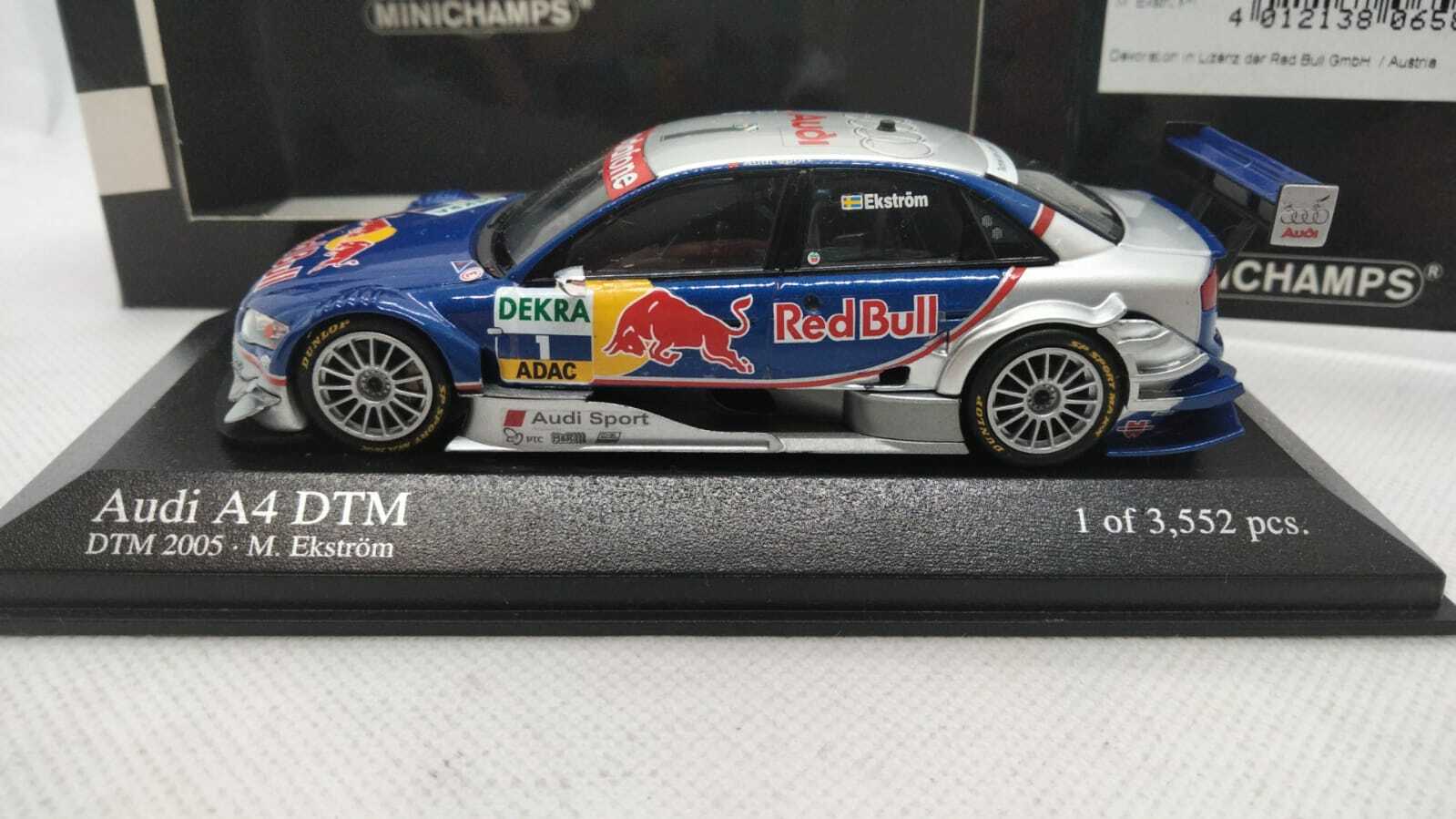 MINICHAMPS AUDI A4 DTM 2005 M. EKSTROM1 di 3552 pz.scala 1:43