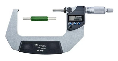 Mitutoyo 395-374-30 Spherical Face Micrometer, 3-4", .0001",  .00005"/0.001mm