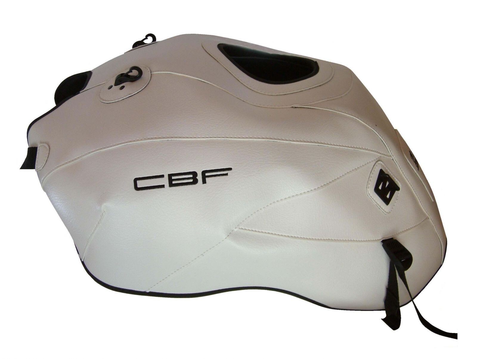 Tapis protège-réservoir pour Honda CBF 1000 de 2006 à 2009 noir en simili-cuir