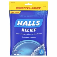 Halls Mentho-Lyptus Drops  80 Each By Halls