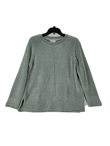 Style & Co. Women's Chenille Sweater Long Sleeve Esmeralda 100% Polyester Sz PXL