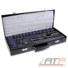 ENVA KRAFT-STECKSCHLÜSSEL SATZ 1/2" SECHSKANT SCHLAGSCHRAUBER NÜSSE 24tlg 8-32mm