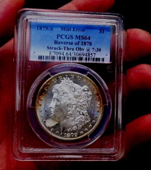 MORGAN SILVER DOLLAR 1879 S REV OF 78 PCGS ROLL OF 20 MS 61 TO MS 64 MINT ERROR