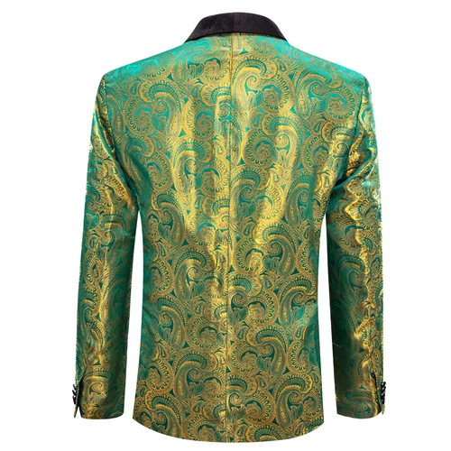 Para Hombres Floral Esmoquin Cena Chaqueta Calce Regular Chal Solapa Paisley Baile de graduación Fiesta Traje - Imagen 152 de 236