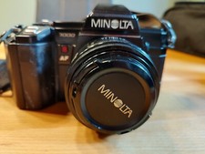 Minolta Maxxum 7000 AF 35mm Spiegelreflexkamera mit Zubeoer   Blitzer  Froschaug