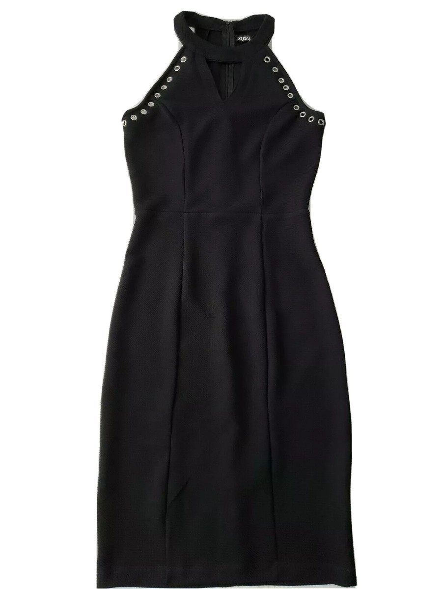 XOXO Women Black Sleeveless Cocktail Party Prom Halter Top Dress Juniors S | eBay XOXO Women Black Sleeveless Cocktail Party Prom Halter Top Dress Juniors S | eBay