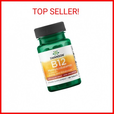 Swanson Vitamin B-12 Methylcobalamin High Absorption 5000 mcg 60 Tabs