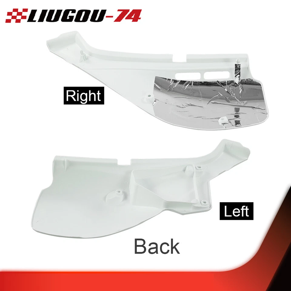 Juego de paneles de cubierta lateral izquierdo derecho blanco aptos para Honda XR650 L 1993-2021 Foto 3 de 4
