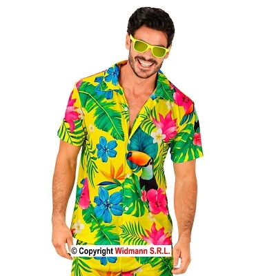 WIDMANN Herren Kostüm "Hawaii" Sommer Summer Party Hemd -Gr. L/XL- Karneval Mottoparty