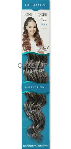 IMPRESSION SYNTHETIC HAIR EXTENSION CROCHET CURLY BRAID - LONG FINGER ROLL 22 - 第 14/19 張圖片