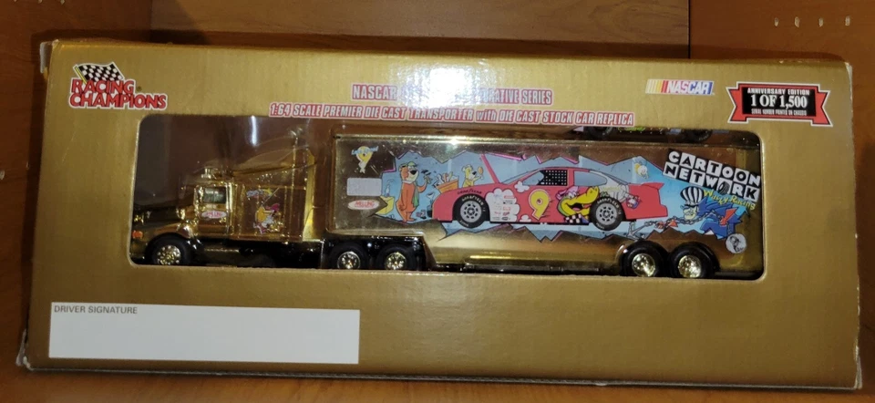 Racing Champions 1998 oro #9 Cartoon Network feliz cumpleaños transportador/coche Foto 2 de 4