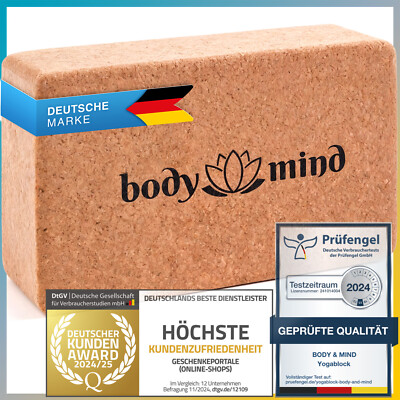 Yogablock Yoga Block Klotz Kork Natur Pilates Meditation Fitness Gymnastik