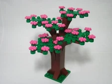 Custom forest tree Spring with pink flowers, all new parts, FREE U.S. Shipping!