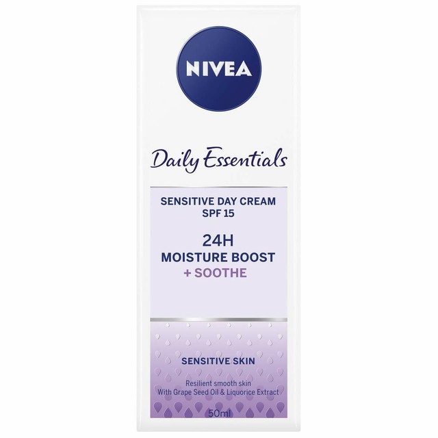nivea essentials sensitive day cream