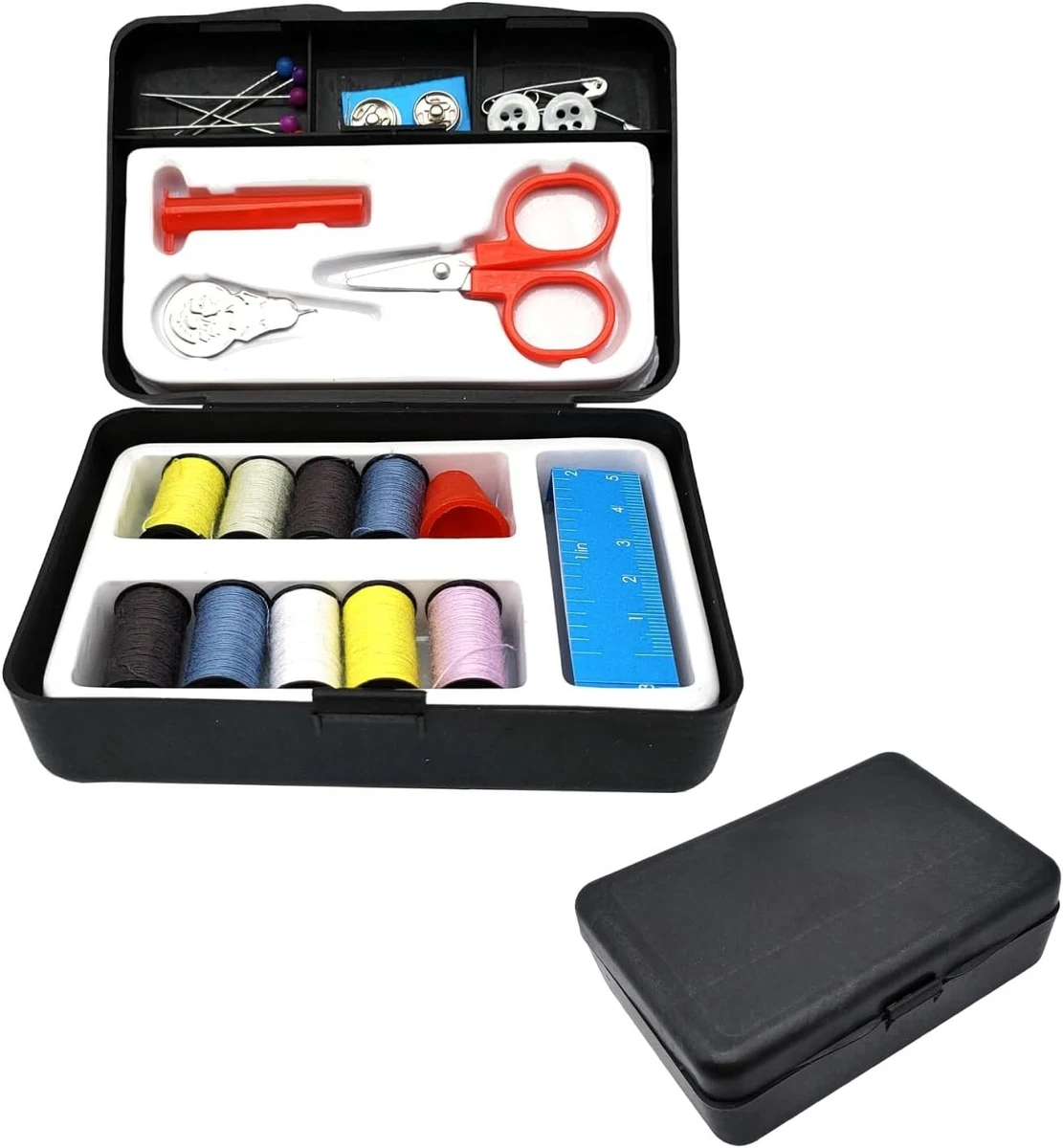 Kit Da Cucito Portatile Per Viaggio – Set Con Ago, Filo, Spilli, Bottoni E Organizer – Per Riparazioni Quotidiane, Artigianato E Lavori A Maglia – Ideale Per Principianti