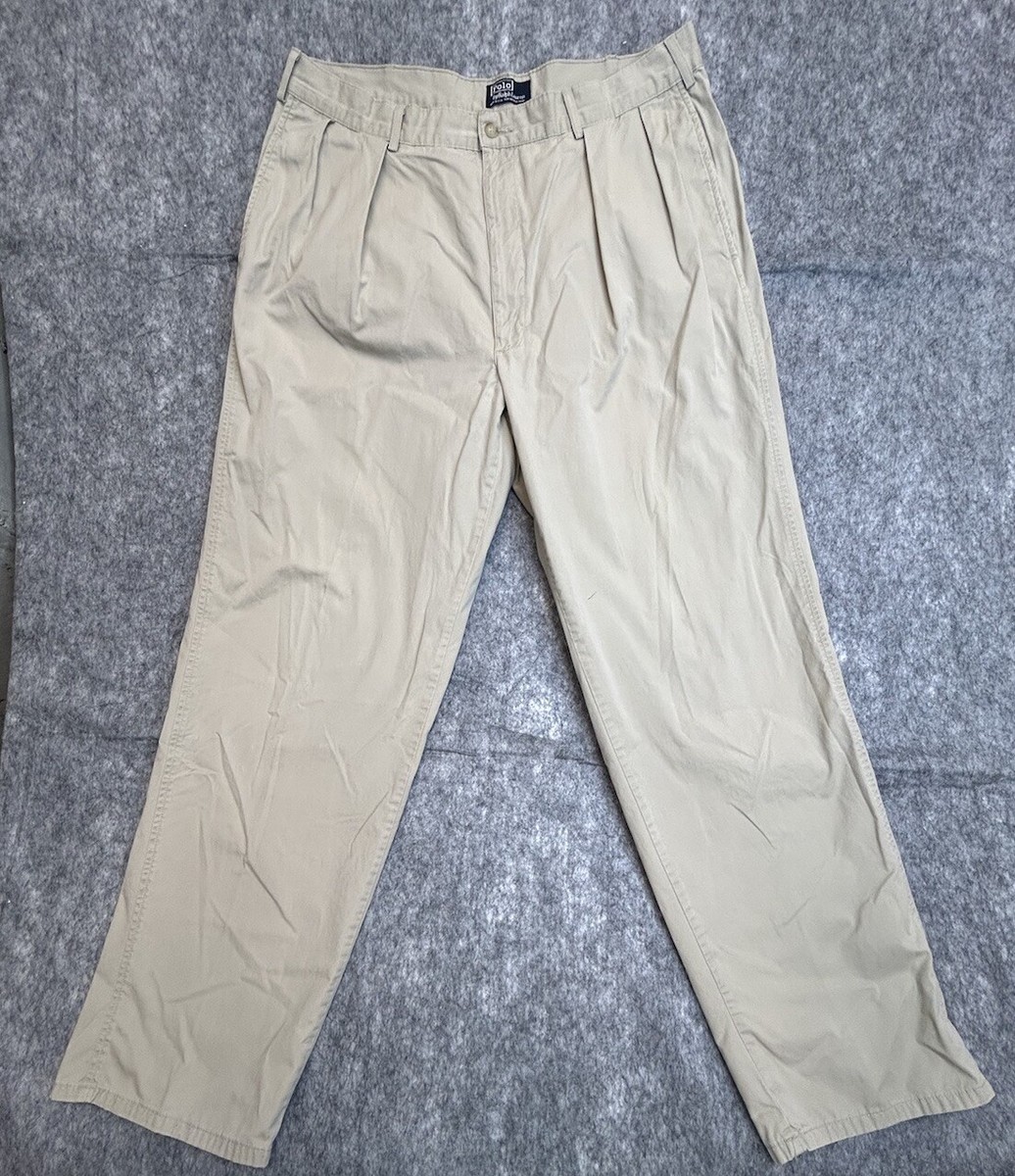 VTG Polo Ralph Lauren Khaki Chino Pants Made In USA | eBay