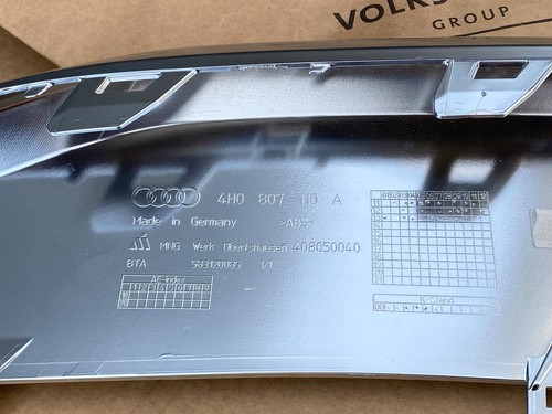 GD AUDI A8 S8 LIFT 4H0 Unterfahrschutz Diffuser 4H0807110A Original - Picture 5 of 8