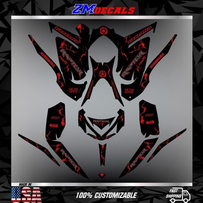 Yamaha Raptor 700 700R graphics kit 2013 2014 2017 to 2024 decals stickers atv