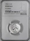 1932-D  25C WASHINGTON SILVER QUARTER  NGC XF DETAILS "CLEANED"  #8405239-020