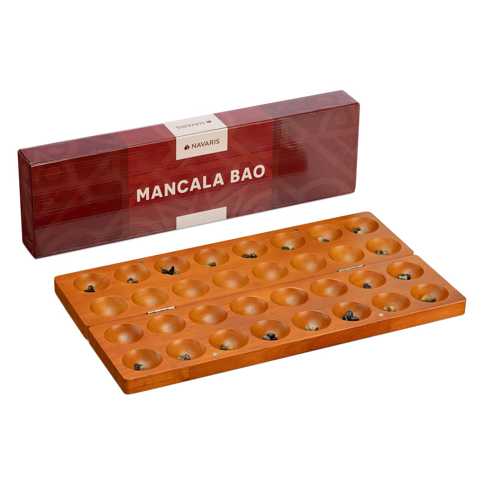 Mancala Spiel Bao Steinchenspiel Bohnenspiel Edelsteinspiel Hus Spiel Holz 6790₽