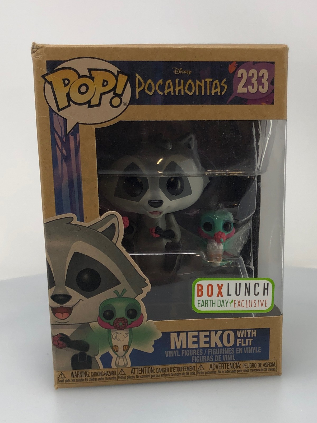 Funko Pop! Disney Pocahontas Meeko With Flit #233 Boxlunch Exclusive Damaged Box