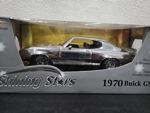RARE~ MIB 1970 BUICK GSX CHROME 1:18 DIECAST ERTL AMERICAN MUSCLE SHINNING STARS - Picture 4 of 9