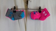 Under Armour girls 6 Pairs Quarter Sock Size 10.5k-12K