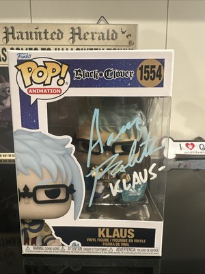 Funko Pop Black Clover - Klaus #1554 AUTO Aaron Robert s