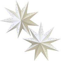 2 StüCk Papiersterne Zum AufhäNgen Weihnachten - 45Cm Faltstern Weihnachtsstern