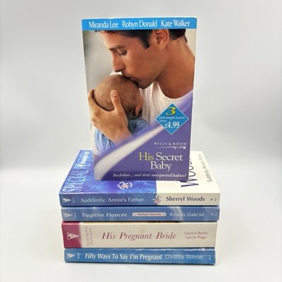 Mills & Boon/Silhouette Book Bundle x 5 Paperbacks Romance Pregnancy Romance
