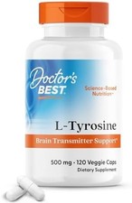 500mg L Tyrosine Brain Support 120 Veggie Caps