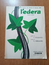 L'EDERA Festival di Sanremo 1958 spartito