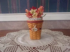 Longaberger 2007 Collector's Club Miniature Snapdragon Set with Tie-On & Flowers