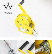 1200lbs Self-locking Hand Winch Boat Windlass Truck Auto Manual Lifting Hoist 