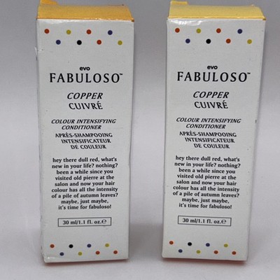Evo Fabuloso Copper Colour Boosting Treatment (2 Pack) 30 ml / 1.1 oz *Sealed