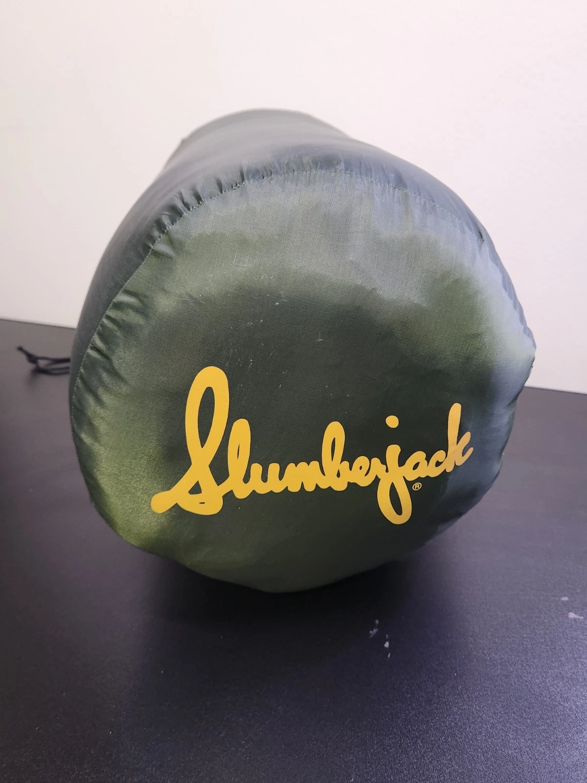 Slumberjack 35F Fall River Multi-Layer Sleeping Bag, Green/Beige/Yellow 35"x80".