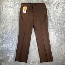 Vintage New Levi's Action Slacks Sta Prest Pants Mens 40x34 Brown Pants