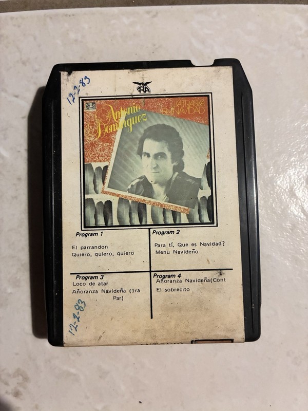 Antonio Dominguez - Katraska En Navidad - 8 Track Cartridge Tape 