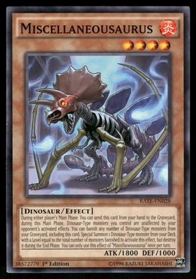 Yugioh Miscellaneousaurus RATE-EN028 Common 1st Edition NM