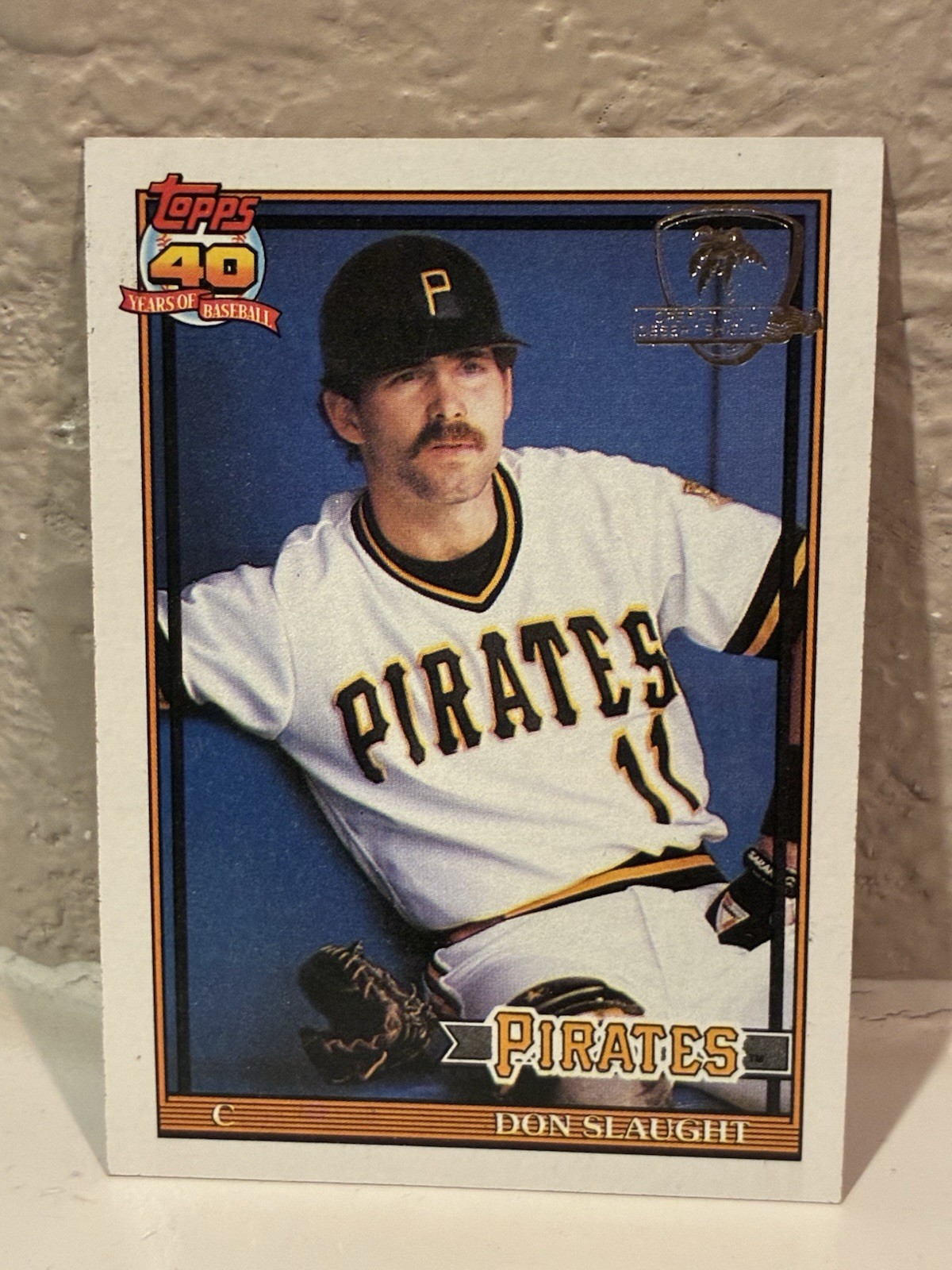 1991 Topps Desert Shield Don Slaught Pittsburgh Pirates #221 NRMT B