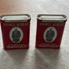 Vintage Blechdose &ldquo;Prince Albert Crimp Cut&rdquo; 2 St&uuml;ck Sehr Guter Zustand