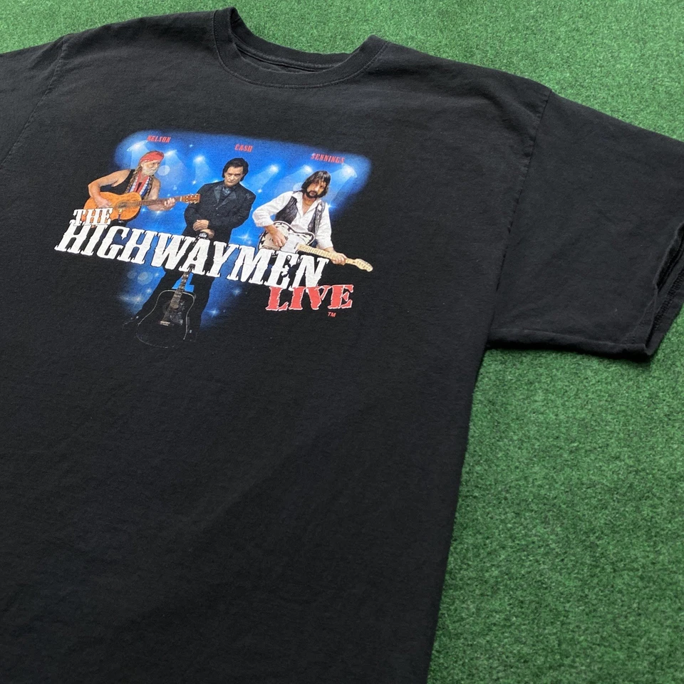 Camisa De Colección The Highwaymen Para Hombres XL Negra Waylon Jennings Willie Nelson Cash Foto 2 de 4